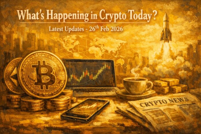 What’s Happening in Crypto Today? Latest Updates on 26th Feb 2026