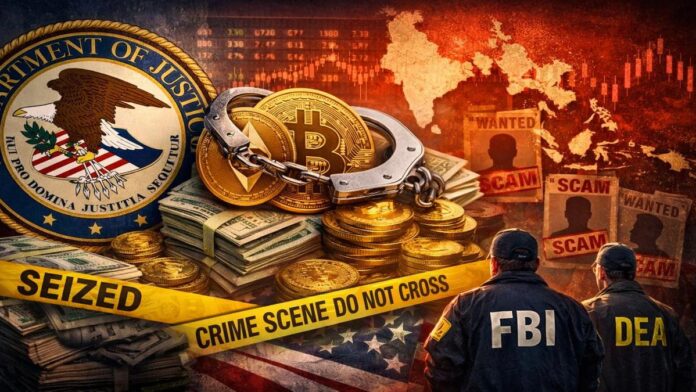 DOJ Seizes $578 Million in Crypto From Southeast Asian Scams