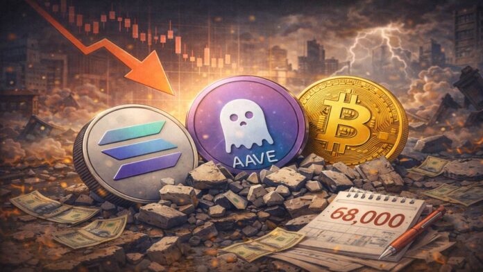 Altcoins, AAVE, SOL Decline as Credit Market Strain Deepens