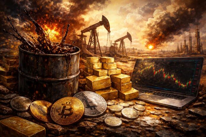 Energy-Led Volatility Hits Crypto and Metals Amid Rising Tensions