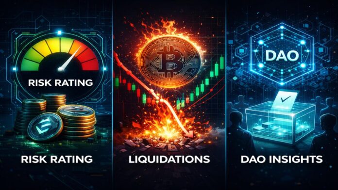 DeFi Updates: Risk Ratings, Liquidations, and DAO Insights