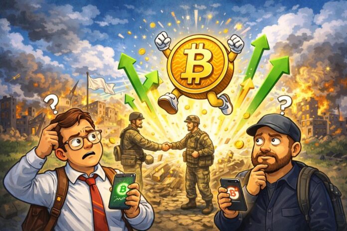 Bitcoin Jumps on War Easing But Traders Aren’t Convinced